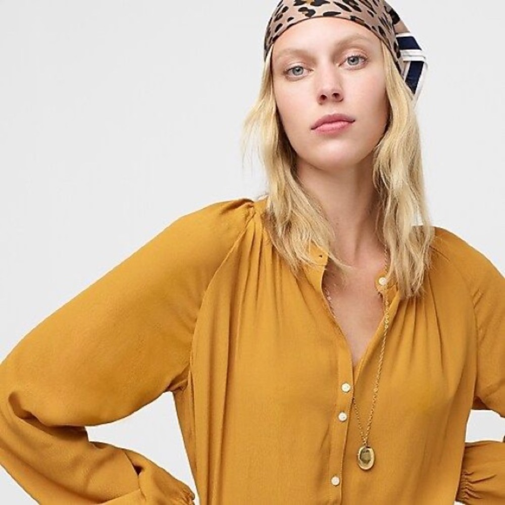 J. Crew Drapey popover top